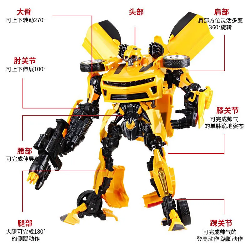 Игрушка-трансформер Jingang, 4 Hornets, звук и светильник, версия большого размера, модели автомобилей, роботов, детская игрушка для мальчиков, 6699