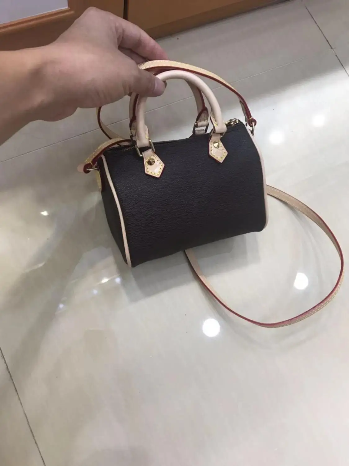 Роскошные сумки женские дизайнерские сумки модная Высококачественная сумка Speedy 30/35 с starp monogrom сумка на плечо
