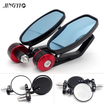 

Motorcycle Mirror Handlebar Bar End Side Rearview Mirrors For honda transalp 650 cb 500x dio 34 shadow 125 nc 750x hornet cb600