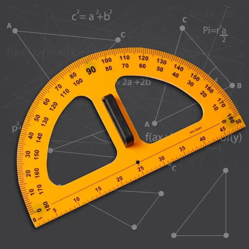 Многофункциональный чертежный транспортир математические геометрические инструменты для школьных принадлежностей обучающая линейка C26