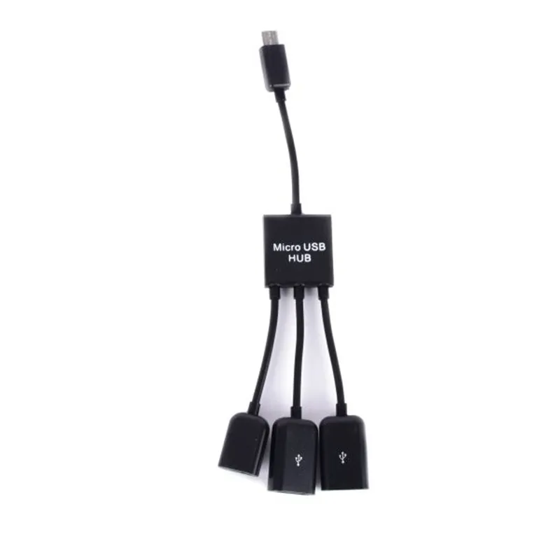 Мощность клавиатура с возможностью зарядки мышь кард-ридер 3 порта Micro USB OTG концентратор хост-кабель для samsung для sony