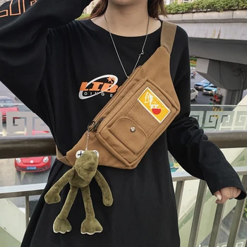 

Women Cross-body Bag Fashion Waist Bag Leisure INS Fashion Small Satchel Japanese Jane Chest Bag Single Shoulder Bag