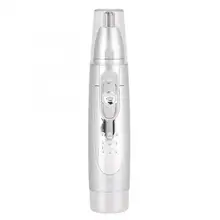 Электрический триммер для волос в носу портативная носовая Бритва для волос режущая машина(яркое серебро