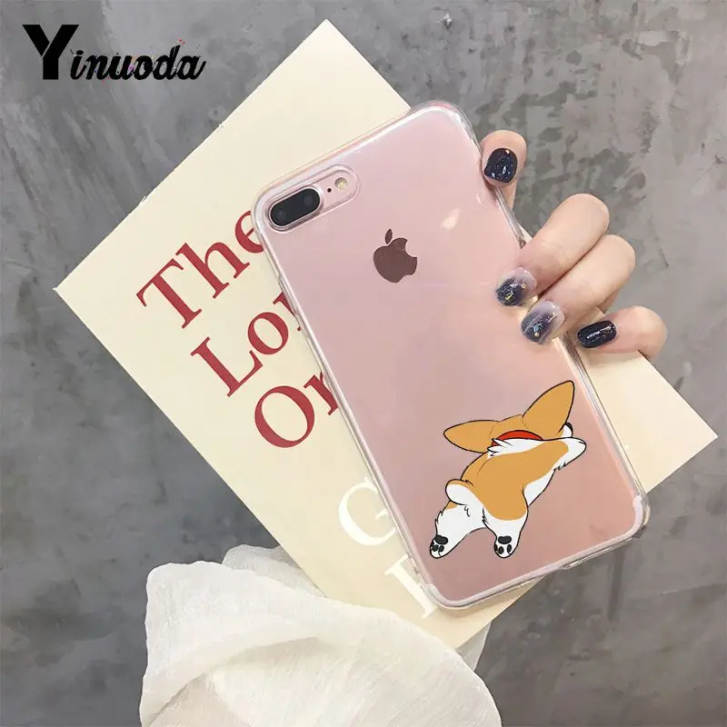 A12 Yinuoda милый корги Butt Animal Puppy TPU чехол для телефона чехол для iPhone 8 7 6 6S Plus X XS MAX 5 5S SE XR 10 чехлов - Цвет: A12