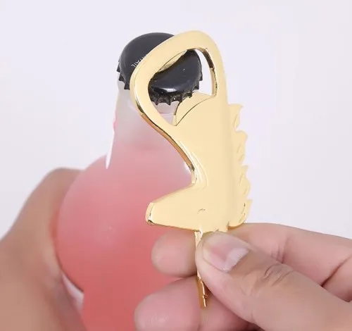 (10 шт./лот) Подарочные золотые Открывашки для бутылок в виде единорога с тематикой