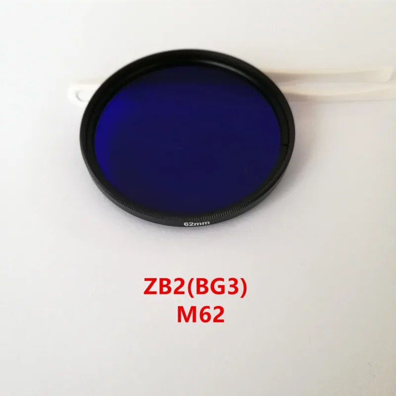 62 мм УФ ИК-фильтр для камеры с кольцом ZB2 BG3 380 нм двойной полосный пропуск фиолетово-голубое стекло