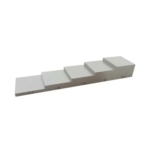 2.5-5-7.5-10-12.5mm 5 step test block 304 stainless steel Calibration test Block for Ultrasonic Thickness Gauge
