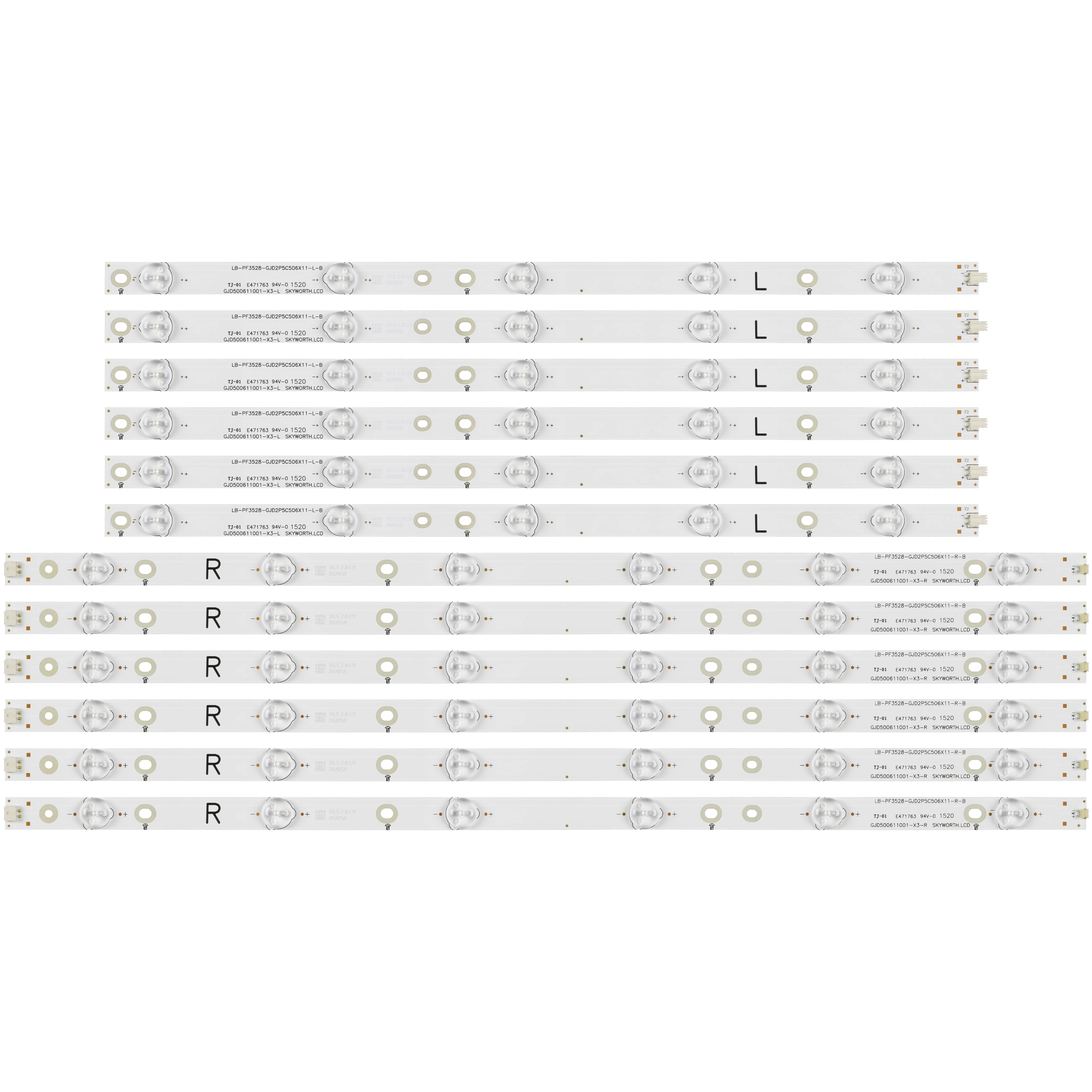 Новый комплект 12 шт. светодиодный Подсветка полосы для 50PFK4509 50PFH5300 TPT500J1 LE8 500TT56 500TT55