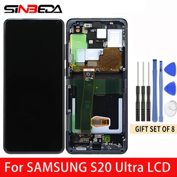 

6.9" Super AMOLED For Samsung Galaxy S20 Ultra LCD Display Touch Screen Digitizer For Samsung S20Ultra G988F G988B / D LCD
