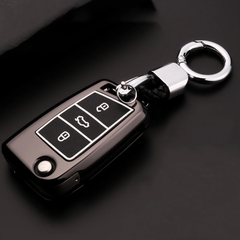 Чехол для автомобильного ключа VW Golf 6 7 mk7 Bora Jetta Polo Passat Skoda Superb Octavia A5 A7 Fabia Seat Ibiza Leon 5F
