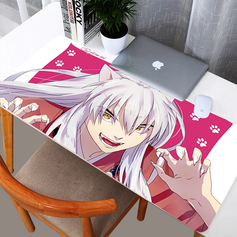 

Inuyasha Gaming Big Size Mouse Pad Gamer Kawaii Art Anime Lovely Carpet Office Decoration Keyboard Pad Skipoem