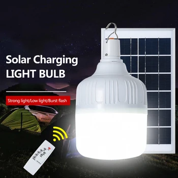 

Portable solar light bulb USB charging bulb9W 15W 24W 36W 50W 60W energy-saving emergency light bulb outdoor garden tent fishing