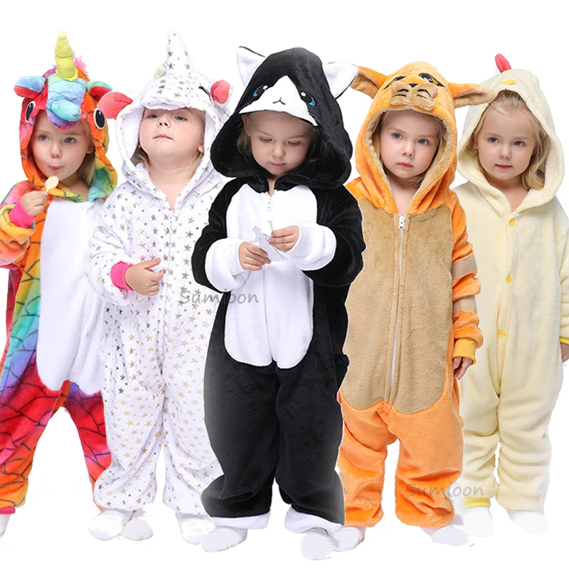 Kigurumi Pajamas Unicorn For Children Baby Girls Pyjamas Boys Sleepwear Animal Wolf Lion Licorne Onesie Kids Costume Jumpsuit Kigurumi Pajamas Unicorn For Children Baby Girls Pyjamas Boys Sleepwear Animal Wolf Lion Licorne Onesie Kids Costume Jumpsuit
