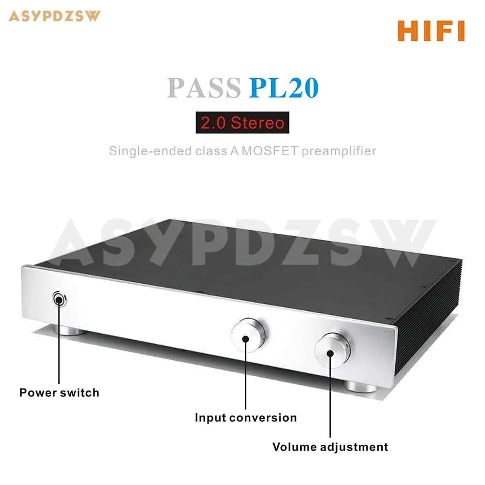 Передача PL20 HIFI 2,0 стерео Одноконтурный класса A MOSFET Предварительный усилитель с 4 способами в