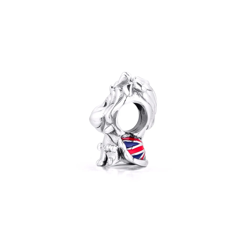 Fits-for-Pandora-Beads-Bracelets-Wavy-Union-Jack-Lion-Charms-100-925-Sterling-Silver-Jewelry-Free (2)