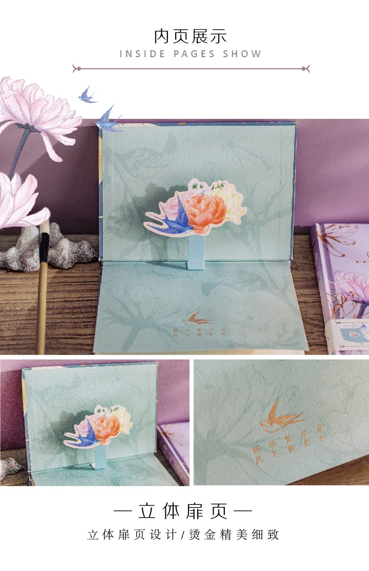 Flor de Peônia Bloco de Notas Capa Dura Diário Bela Flora Caderno Planejador Papéis Alinhados 4 Cheap Cadernos