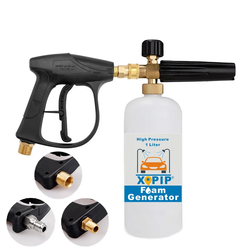 High Pressure Car Wash Jet Gun With Snow Foam Lance Generator 1l Cannon