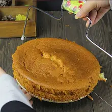 Нержавеющая сталь Регулируемая проволока резак для торта слайсер выравниватель выпечка торта DIY инструмент скребок для торта кухонные аксессуары