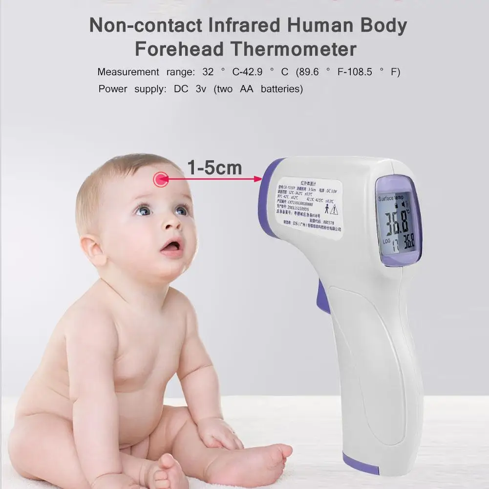 

Cofoe Forehead Thermometer Non Contact Infrared Thermometer Body Temperature Fever Digital Measure Tool For Baby Adult