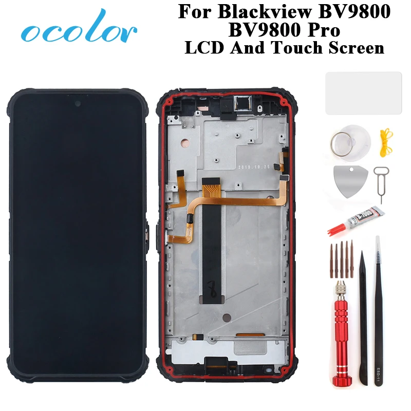 ЖК дисплей и сенсорный экран ocolor для Blackview BV9800 Pro дигитайзер в сборе Замена с