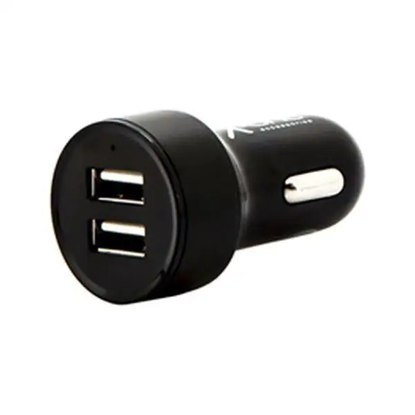 Автомобильное зарядное устройство Ref. 138369 2 x USB-A черный |