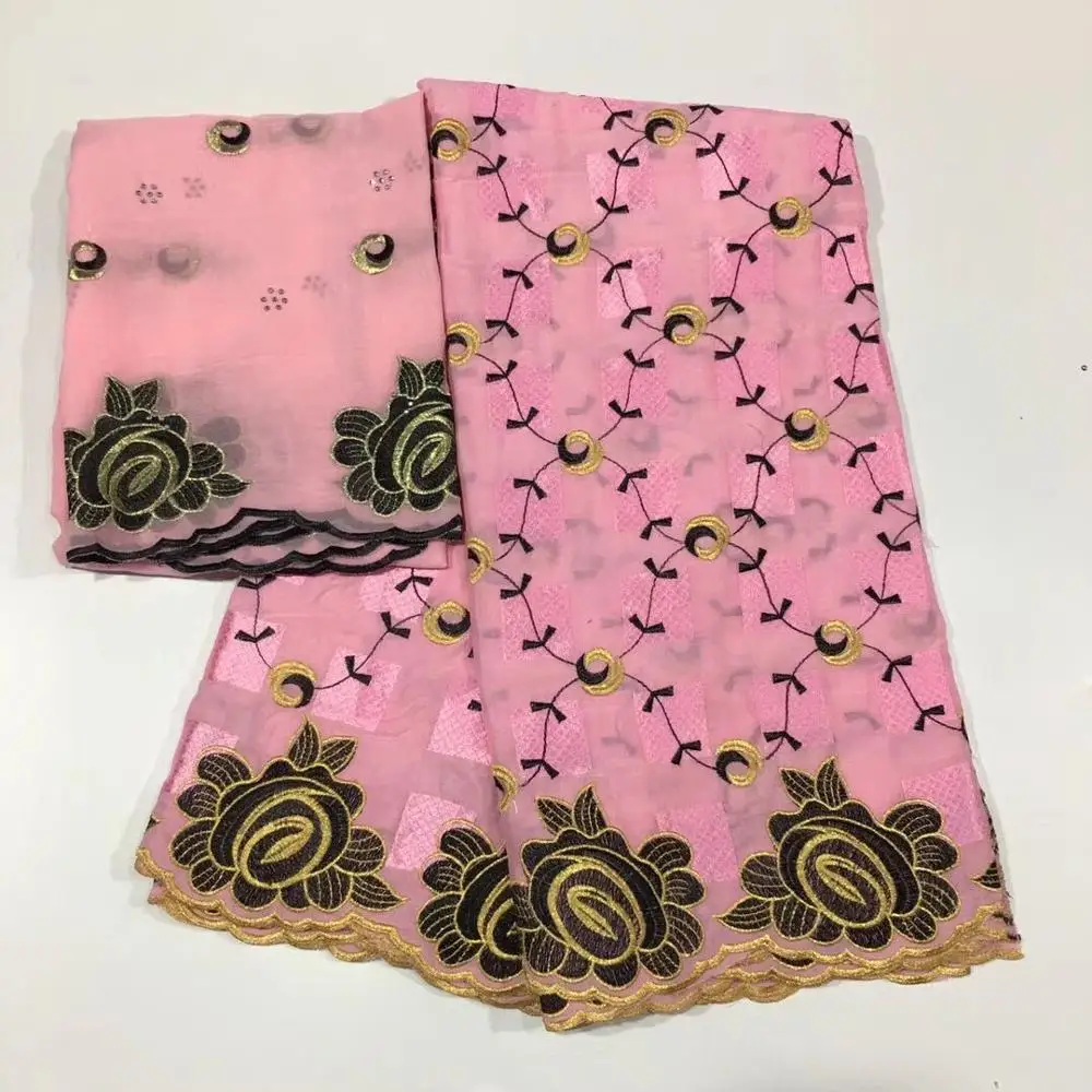 Tissu африканская кружевная ткань tissu dentelle швейцарская вуаль кружевная ткань из Дубая Высококачественная парчовая ткань 5+ 2 ярдов