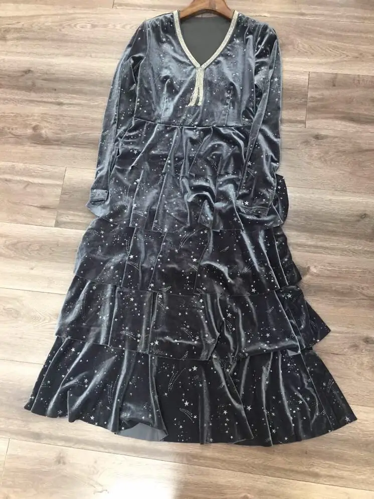 AH10668 High quality New Fashion Women spring Dress Luxury famous Brand European Design party style dress