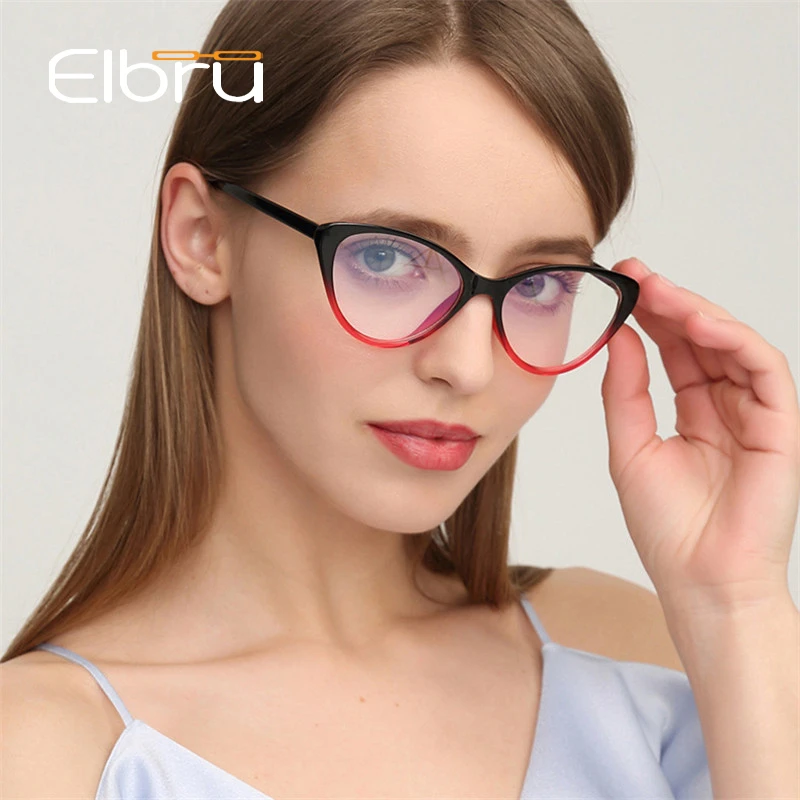 2019 de ojo de gato gafas Marco mujeres gafas computadora miopía Vintage gafas de mujer, lente claro, Marco medio de los hombres gafas de Marcos| - AliExpress