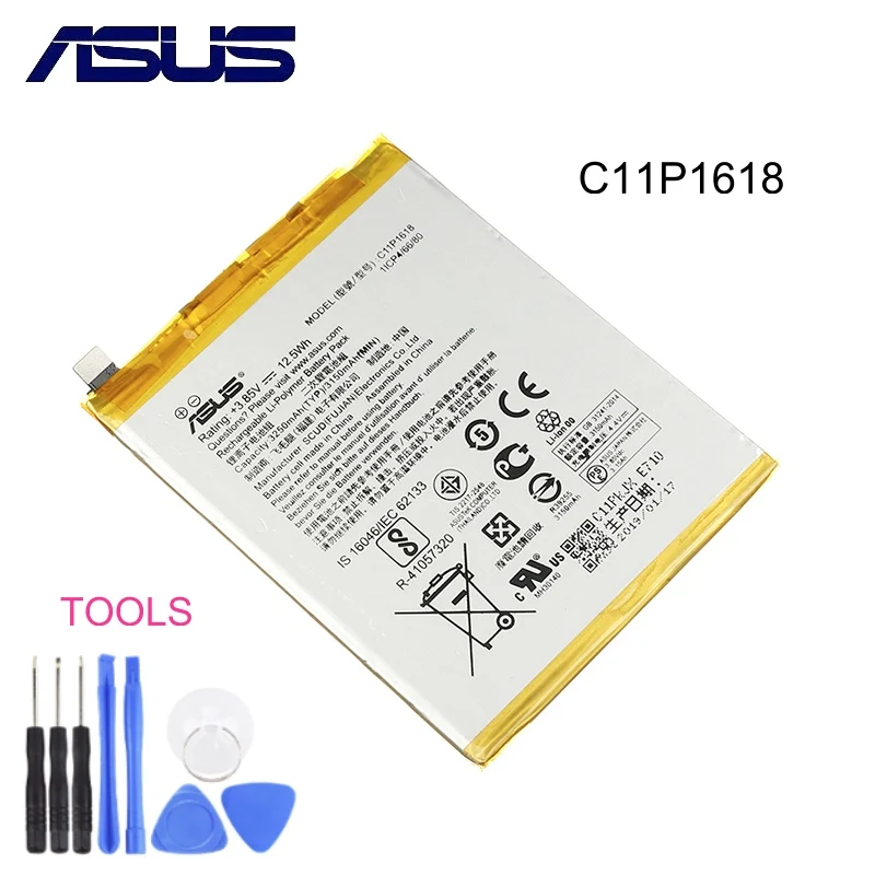 

Original ASUS C11P1618 Phone Battery For ASUS Zenfone 4 Z01KD ZE554KL 3250mAh High Capacity