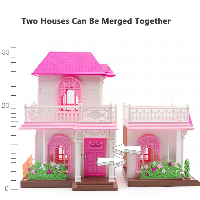 Forest Family Little Houses For Girls Villa Country House 1:12 Simulation Miniature Dollhouse Accessories Dolls For Girls Gift 4