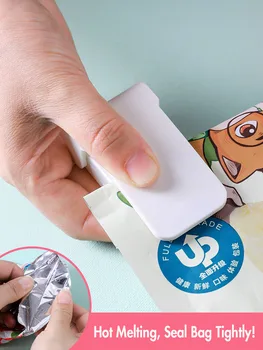 

Mini Portable Packing Sealing Machine Small Household Snack Sealing Tool Hand Pressing Plastic Bag Hot Plastic Envelop Machine