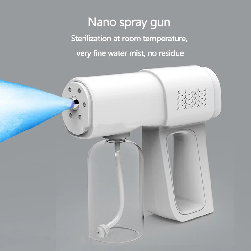 Handheld 380ML Wireless Sanitizer Sprayer Disinfects Blue Light Nano