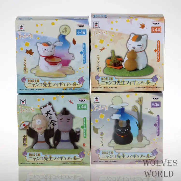 

Wolf Anime Natsume Friends Account 4 S 4-Cat Teacher Boxed Decoration Garage Kit