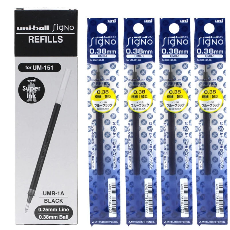 6pcs-Japan-Uni-Mitsubishi-UMR-1-Refill-Exam-Student-with-A-Neutral-Pen-Refill-for-UM (2)