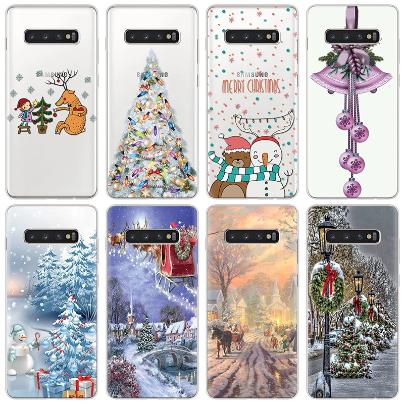 

Christmas New Year Cover Phone Case For Samsung Galaxy Note 10 Plus 8 9 J6 J4 Plus J8 2018 J3 J5 J7 Prime Duo Max 2016 2017 Case