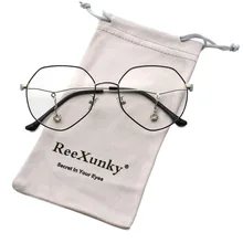 Женские оправы для очков, оптические прозрачные очки, женские очки для близорукости, оправы для очков, металлические очки, прозрачные линзы