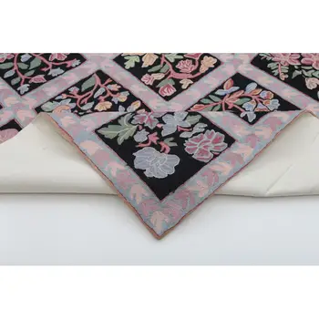 

231x300 Cm Purple Handmade Needlepoint Rugs Rug-8x10 Ft