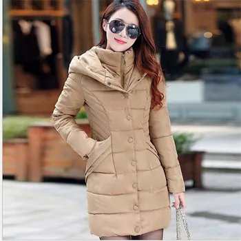 

Jacket Winter Fashion Women 2020 Female Jacket Hooded Thicken Medium-Long Parkas Plus Size Padded Casaco Feminino Coat