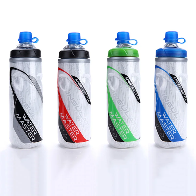 610ML Bicycle Bottle Outdoor Sport Keep Cold Bottle Cycling Climbing Hiking Drink Jug Cup Warmer Bike Plastic Garrafa Agua U0090 (2)