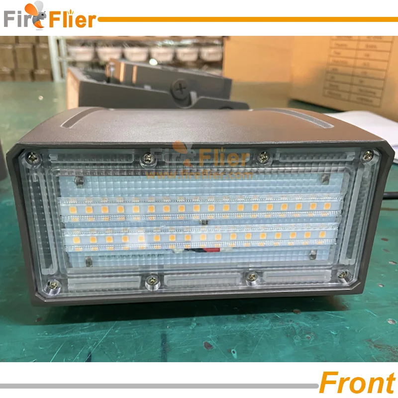 adjustable led wall pack light front
