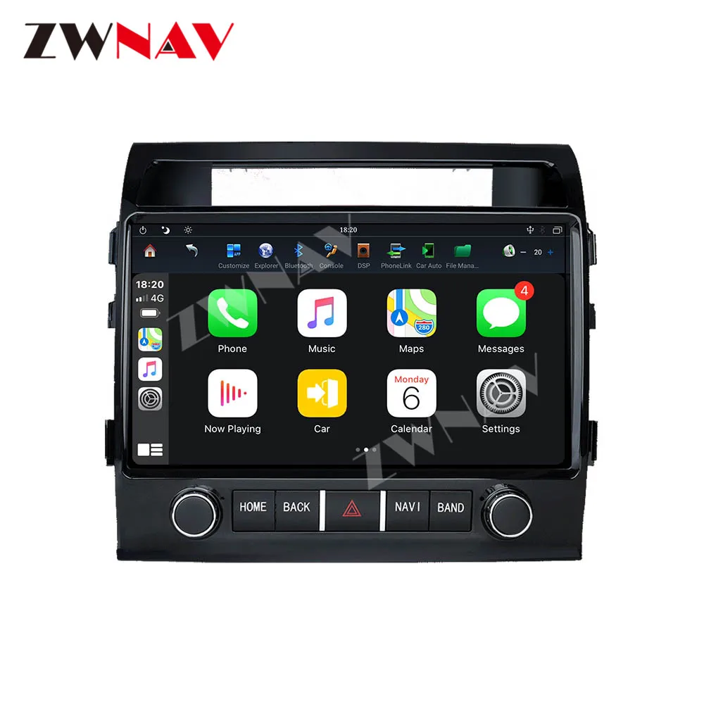 

MAX-PAD Android для TOYOTA LAND CRUISER LC200 2008-2019, Автомобильный мультимедийный проигрыватель, потоковая мультимедийная система UnitRadio, стерео сенсорный экран