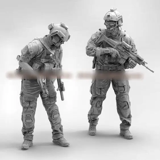 1/35 Resin Model Figure GK， Unassembled and unpainted kit 1