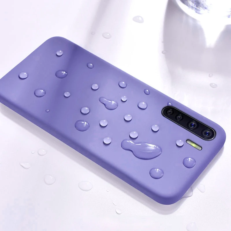 Тонкий мягкий корпус OPPO A91 A8 F15 A31 / Reno 3 чехол для телефона гладкая Жидкая