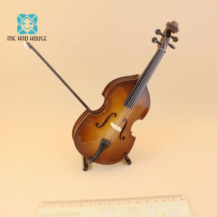 6 очков BJD Гараж Комплект для кукольного домика модель инструменты Изысканный Виолончель 18 см с коробкой
