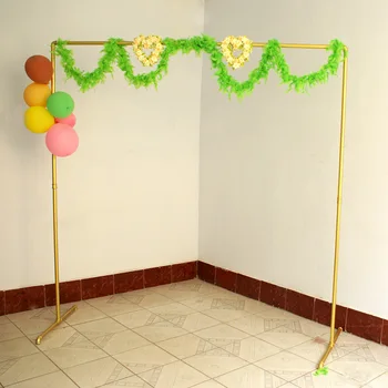 

Wedding Wrought Iron Arch Frame Wedding Road Lead DIY Party Background Shelf Flower Home Decoration