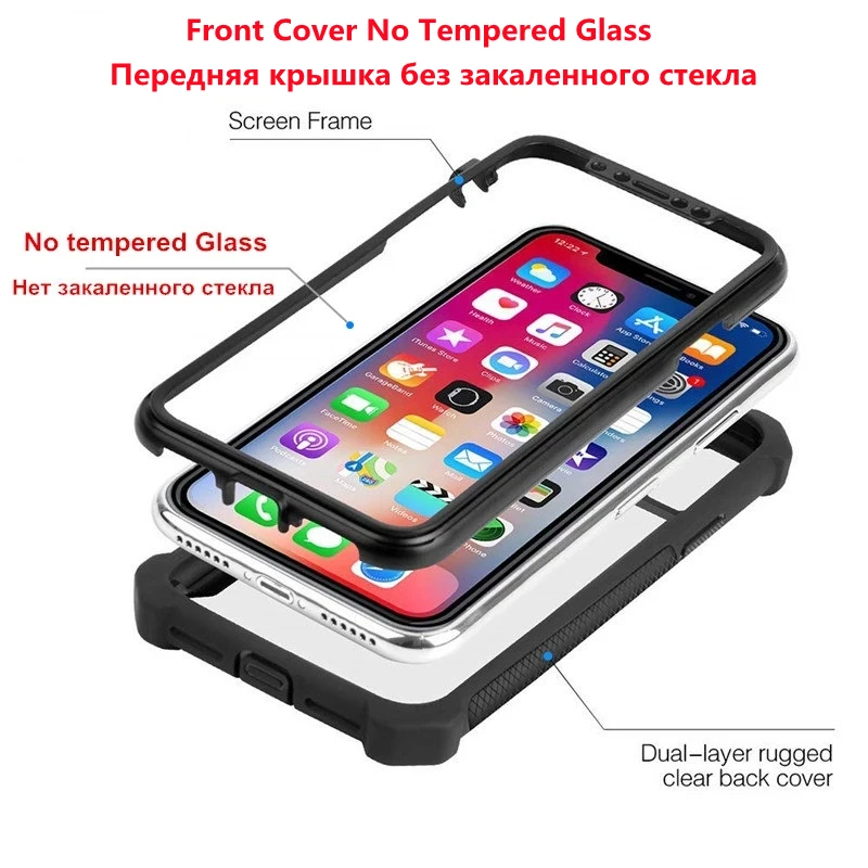 Shockproof Bumper Transparent Clear Phone Case For iPhone 13 12 11 Pro Max X XR XS Max 6 6S 7 8 Plus SE2 TPU+PC Back Phone Cover iphone 13 pro max case