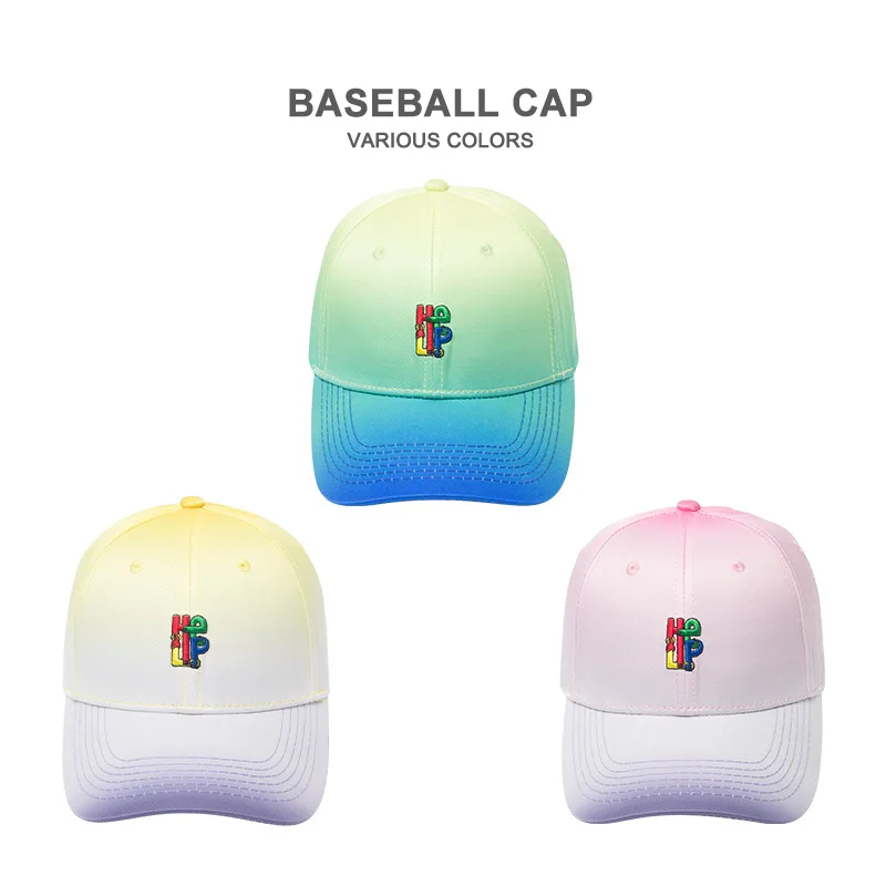 Высококачественные модные бейсболки женские мужские Snapback хип хоп рэп шляпа женские градиентные цвета
