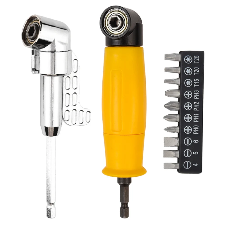 90 Degrees High Torque Corner Device 1/4 inch Hex Shaft Screwdriver Power Drill Bit Extension Electric Extender 105 Degree | Инструменты