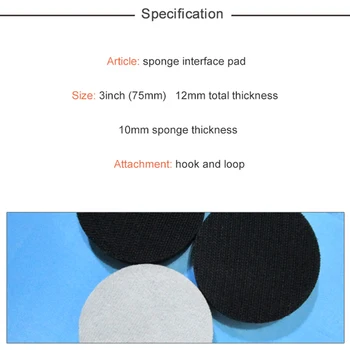 

2pcs Interface Pad 3 Inch Sponge Hook And Loop Sanding Tools Protection Sander