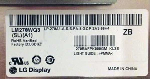 ЖК-дисплей LM270WQ3 SLA1 LM270WQ3 SLA2 LM270WQ3 SLB1 LM270WQ3-SLA1 LM270WQ3-SLA2 LM270WQ3-SLB1